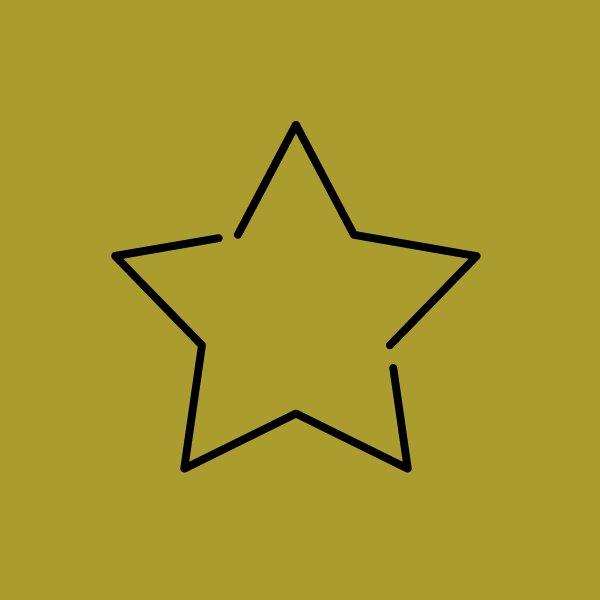 OSU star icon in black over a green background